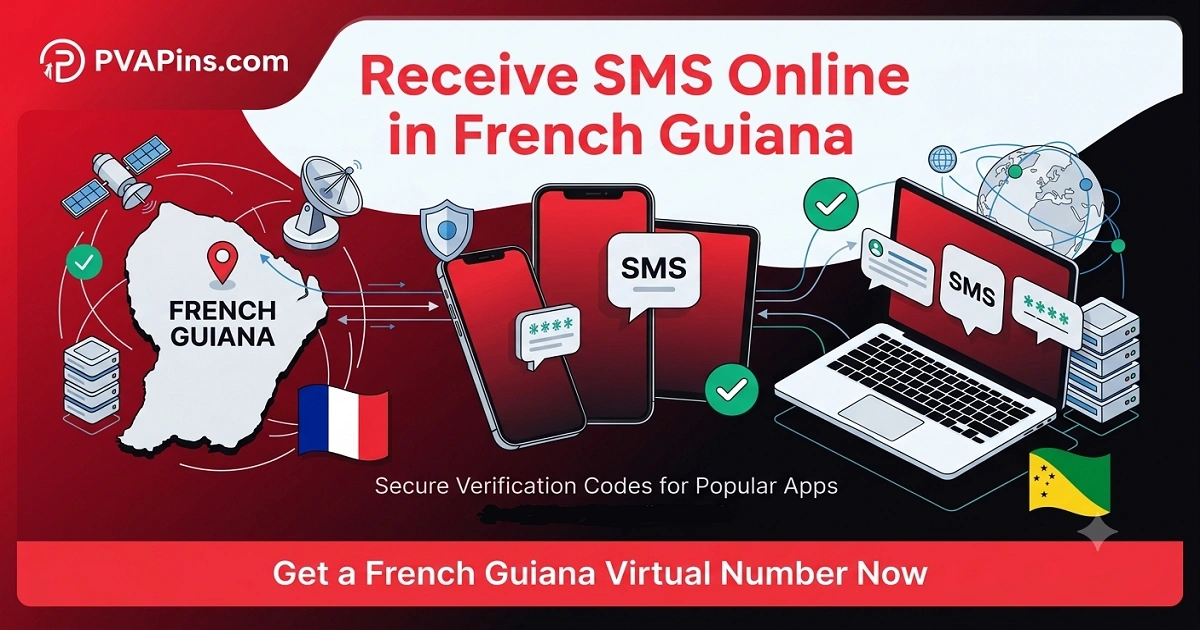 French Guiana — receive SMS online