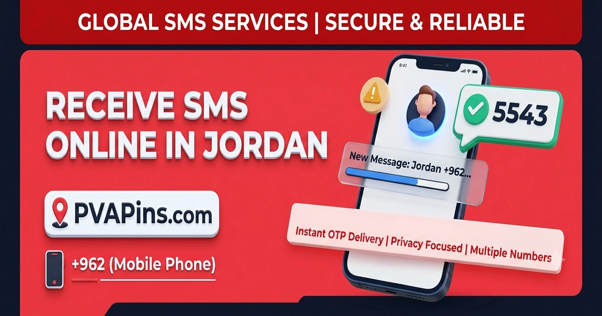 Jordan — receive SMS online