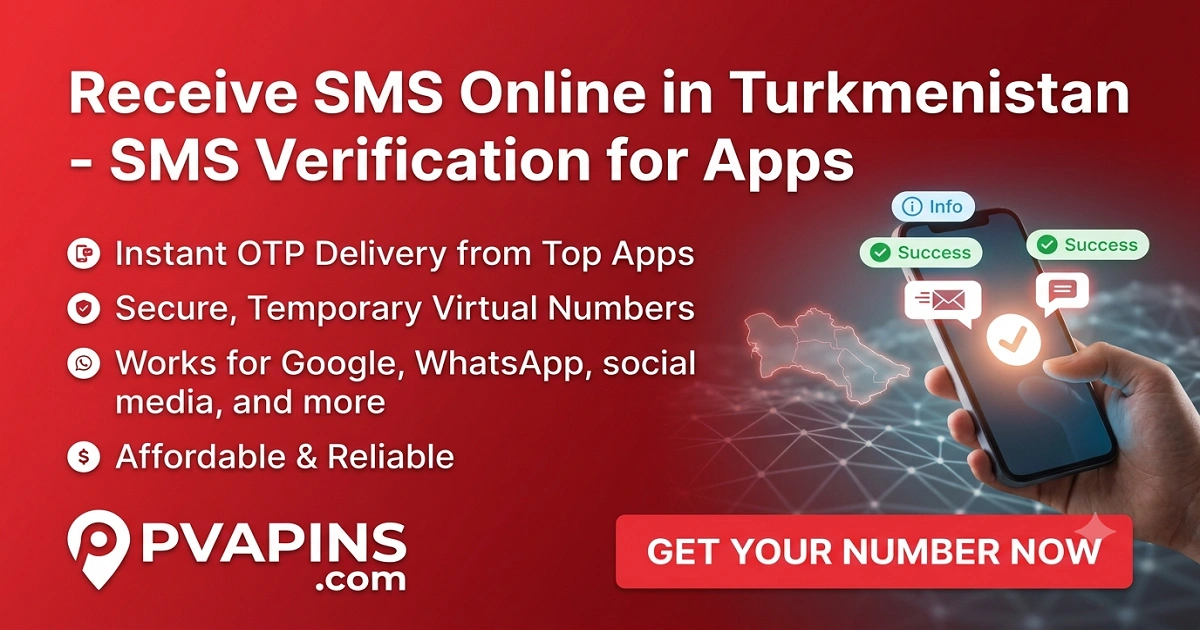 Turkmenistan — receive SMS online