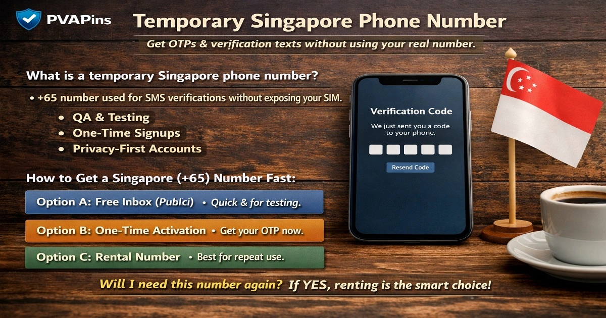 Temp Singapore Number Information